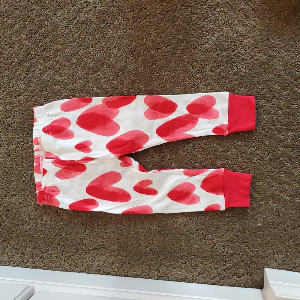 Baby Girls 2 pc Valentine's Day Hearts Snug Fit Cotton Pajamas Size 12 mo NWT - Picture 5 of 5